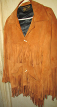 Vintage 1960’s Adelina Deerskin Western Fringe Jacket Size 44R Genuine Deerskin - £48.57 GBP