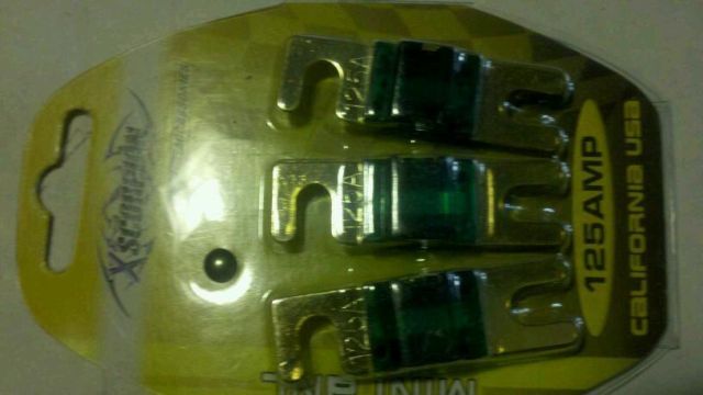 125  AMP MINI MIDI ANL FUSE (3 PACK) NEW MANL125 HOLDER - $5.00