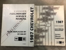 1987 GM Chevy Chevrolet Cavalier Service Shop Repair Manual Set - £31.28 GBP