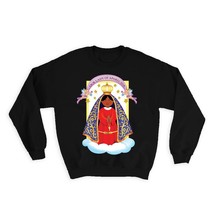 Our Lady Aparecida : Gift Sweatshirt Catholic Religious Virgin Saint Mary - £22.71 GBP