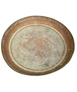 Copper Tray Platter Embossed Silver Hunting Horse Riders Animals Persian... - $163.80 CAD