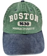 Boston City Hat Green w/Blue Bill Strapback Adjustable by Bay State Apparel - $13.54