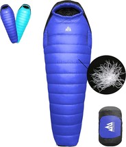 32/15 Degree F Down Sleeping Bag, 550/650 Down Fill Power, Backpacking - £94.09 GBP