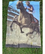 2008 National Geographic Horse Racing House Garden Flag Nylon Horse Jock... - £9.29 GBP