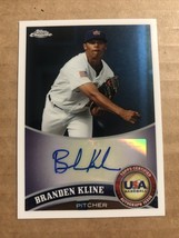 2011 Topps Chrome USA Baseball Autographs #USABB9 Branden Kline Auto - £7.01 GBP