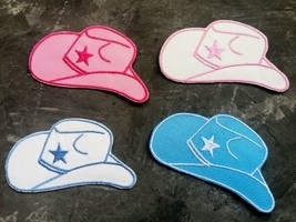 Embroidered Iron on patch. Cowgirl hat patch. - $5.90+