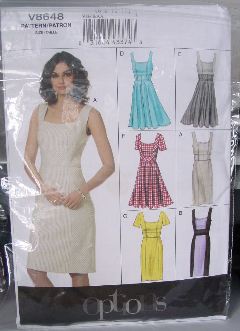 Vogue Pattern 8648 Misses Lined Dress in Several Variations Sizes 6-12 - $11.50