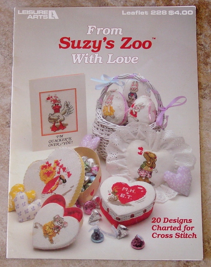 Primary image for Patterns: SUZYS ZOO Easter-Valentine's Day Cross Stitch Duck-Mouse-Turtle +