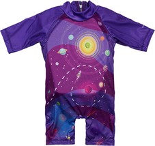 Megartico Kid Swim Vest Swim Trainer Unisex-Child Floating Swimsuit Purple Space - £32.99 GBP