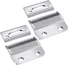 Mudder 2 Sets Professional Replacement Clipper Blades, 2 Holes, Silver - £30.99 GBP