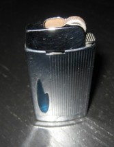 Vintage Scripto Chrome Fancy Art Deco Blue Flame Gas Butane Lighter - $19.99