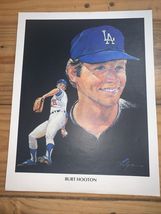 Dodgers/Union 76 Oil Print 1982 : Burt Hooton , Preowned No Damage - $5.93