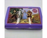 Vintage 1999 Purple  Wizard Of Oz Tin 14&quot;x9&quot; Barbie Lunchbox Container  - $38.48