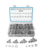 900pc Stainless Steel Metric Screw Kit M3 M4 M5 M6 Nuts Bolts Washers As... - $764.88 MXN