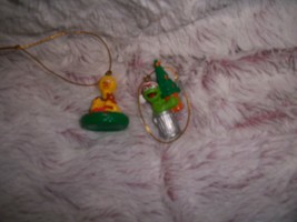 Two miniature Sesame Street ornaments - £5.53 GBP