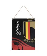 Belgium Fan&#39;s Soccer Decorative Metal Sign 2023 FIFA Women&#39;s World Cup - $25.97 CAD+