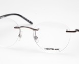 New MONTBLANC MB0244O 001 Gunmetal Eyeglasses 51-21-145mm B42mm - $195.01