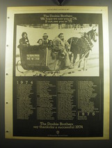 1975 The Doobie Brothers Advertisement - We hope we saw you in &#39;74.  - £14.50 GBP