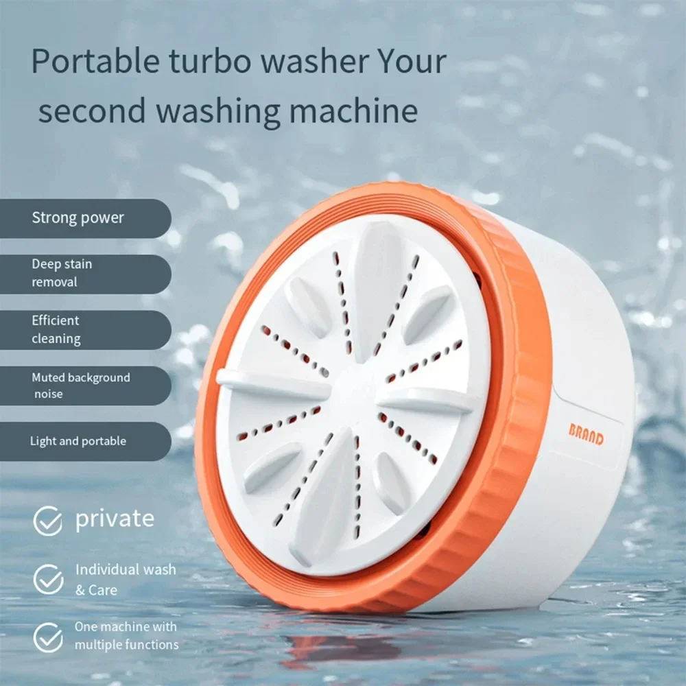 3-speed timed mini portable washing machine remote control rotary turbine - $30.30