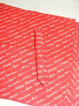 Vintage Handmade Cloth Red Napkins Set of 5 Merry Christmas Noel Happy H... - $276.49 MXN