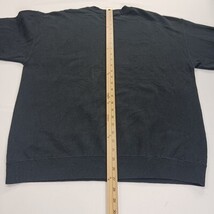 During Men's Black Long Sleeve Pullover Graphic Sweatshirt Measured Chest 46" image 6