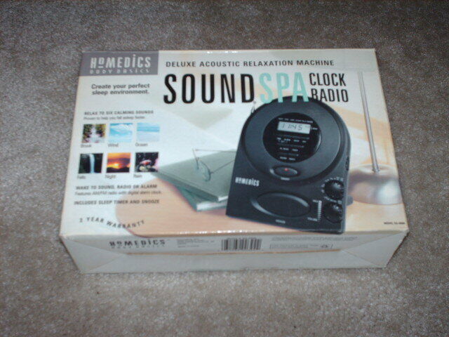 HoMedics Deluxe Acoustic Relaxation Machine SOUND SPA Clock Radio 1999  4 REPAIR - $23.75