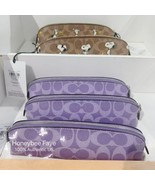 NWT Coach X Peanuts Pencil Case In Signature Canvas With Snoopy Print CBT17 - $80.94 CAD
