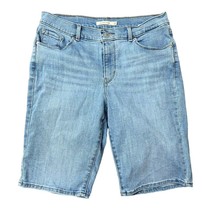 Levi&#39;s Size 29 Bermuda Shorts Long Or Cuffed Stretch Denim Summer Mid Ri... - $16.81