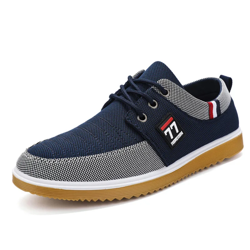 Canvas Shoes Men Summer Classic Loafers Men Casual Shoes Breathable Walk... - $35.70