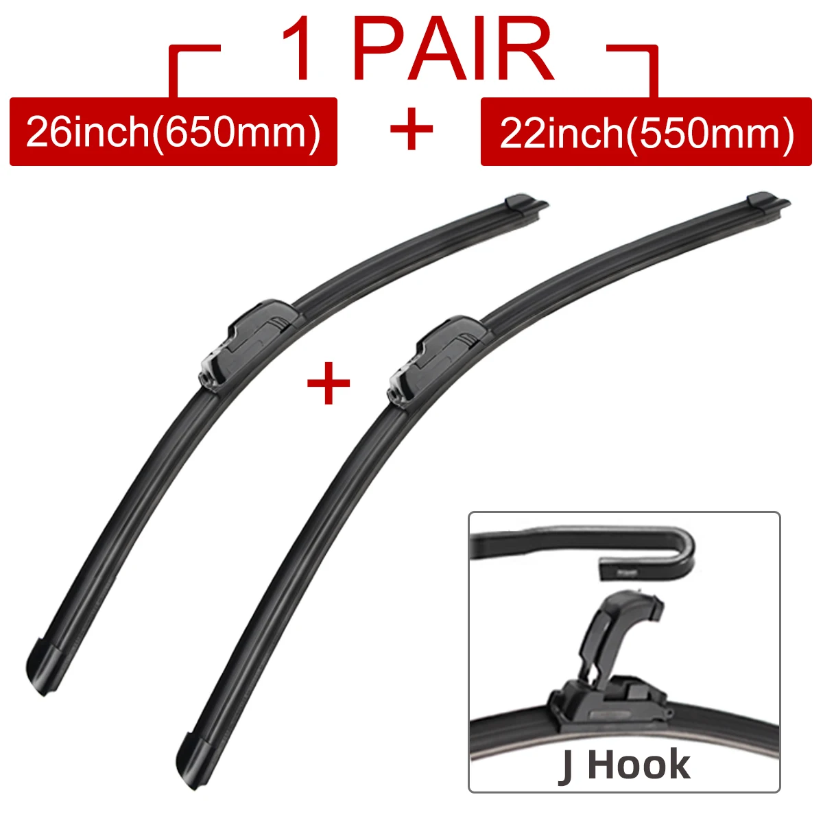 For Hyundai Trajet 2000-2007 26&quot;+22&quot; Car Accessories Front Windscreen Wiper - $23.86