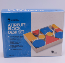 ATTRIBUTE BLOCKS Desk Set Minipulitives Learning Resources LER1277 NOS - $14.84