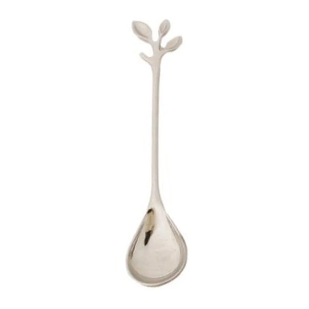 Sporting Stainless Steel Spoon Branch Leaves Spoon Fork Coffee Spoon Tableware K - £18.47 GBP