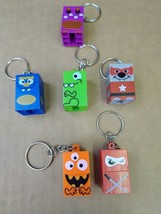 Stackerz Building Block Dinosaurs Character Key Chains 2 pieces lot of 6 - £4.67 GBP