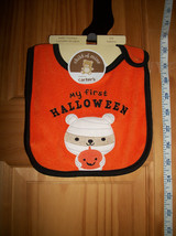 Carter Baby Clothes OSFM First Halloween Baby Feeder Bib New Holiday Acc... - £2.49 GBP