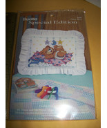 Bucilla Thread Craft Kit Mr Moon Me Pillow Sham Baby Counted Cross Stitc... - $180.68 MXN