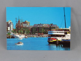 Vintage Postcard - Empress Hotel as seen from the Inner Harbour-Wright E... - £11.71 GBP