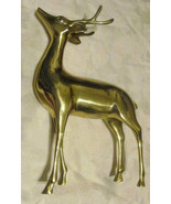 Vintage Brass- Mid Century Solid Extra Large Collectible Reindeer, Deer,... - $375.93 CAD