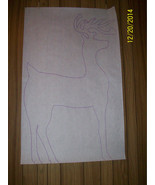 Reindeer Christmas Silhouette Yard Art Plywood Woodworking Pattern Plans - $12.92 CAD
