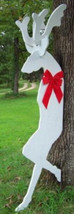 Christmas Leaning Standing 3-D Reindeer Shadow Silhouette Yard Art Patte... - £7.25 GBP