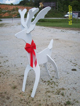 So Cool Christmas Standing 3-D Reindeer Shadow Silhouette Yard Art Lawn Woodwork - £9.13 GBP