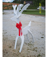 Pattern ONLY Christmas Standing 3-D Reindeer Shadow Woodworking Yard Art Decor  - $11.49