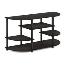 Furinno JAYA Simple Design Corner TV Stand, Espresso/Black - £55.33 GBP