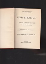 Thackeray&#39;s HENRY ESMOND 19th century ed. nice condition - £15.98 GBP