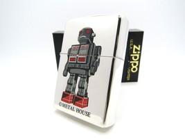 Metal House Robot ZIPPO 1997 Unfired Rare - £91.34 GBP