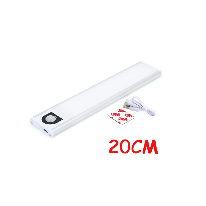 PIR Motion Sensor light Ultra thin LED Cabinet Lamp USB 5V Rechargeable LED Ligh - £116.38 GBP