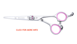 washi scissor pink skull japanese 440c shear beauty barber salon hairdre... - £140.62 GBP