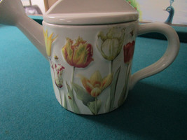 Hallmark Teapot W/Lid SIGNED Marjolein Bastin Nature&#39;s Sketchbook  - £73.95 GBP