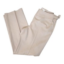 Talbots Women&#39;s  Khaki Dress Wool Pants Size 8 Beige Flat Front Slacks - £23.35 GBP