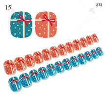 24PCS Kids Christmas Fake Nails Press On Model #15 - £4.70 GBP