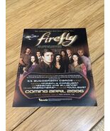 Inkworks 2006 Firefly Trading Card Promotional Poster Nathan Fillion KG JD - $9.89
